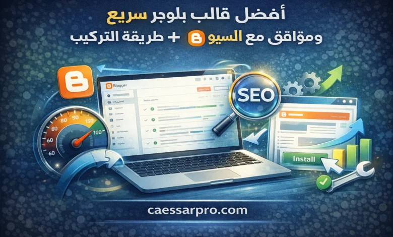 أفضل قالب بلوجر سريع ومتوافق مع السيو + تركيب