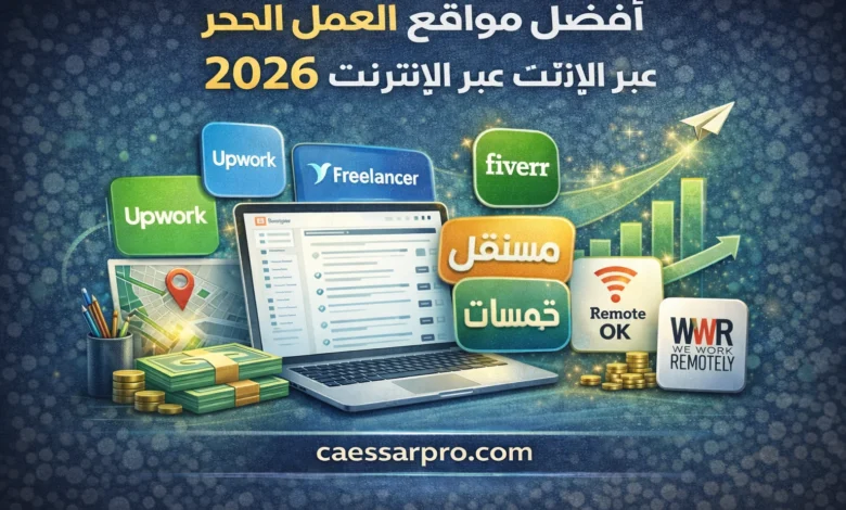 أفضل المواقع العالمية للعمل الحر عن بُعد عبر الإنترنت وجميع مميزاتها 2026