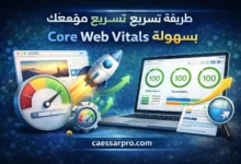 تسريع الموقع وتحسين Core Web Vitals للمبتدئين