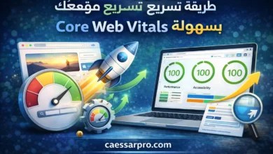 تسريع الموقع وتحسين Core Web Vitals للمبتدئين
