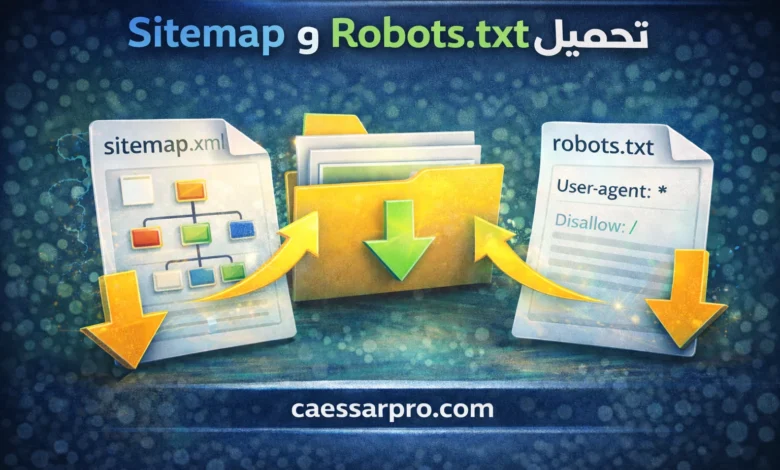 تحميل ملفات السايت ماب والروبوت تكست مجانًا sitemap and robots txt