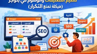 تنظيم التصنيفات والوسوم في بلوجر للسيو