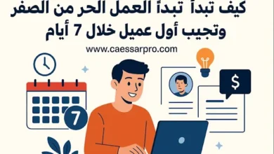 كيف تبدأ العمل الحر من الصفر وتجيب أول عميل خلال 7 أيام
